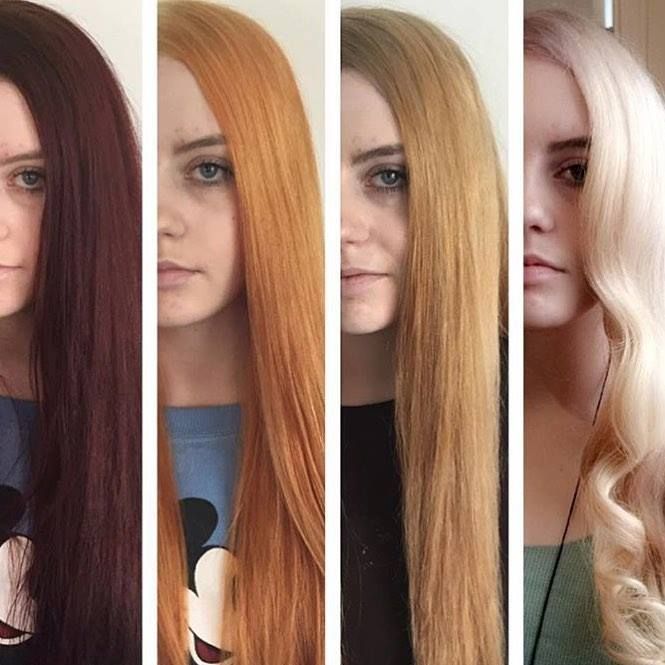 From Dark Hair To Blonde