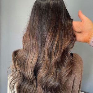 BRUNETTE FOILAYAGE AT ANTHONY JAMES HAIR SALON IN HALIFAX
