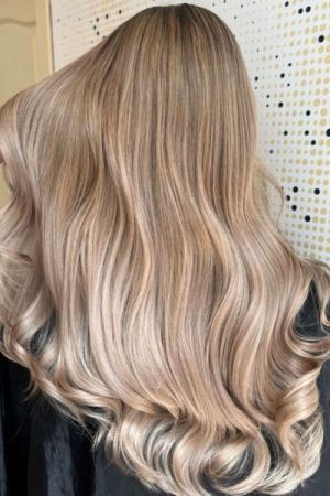 Blonde balayage long - 1